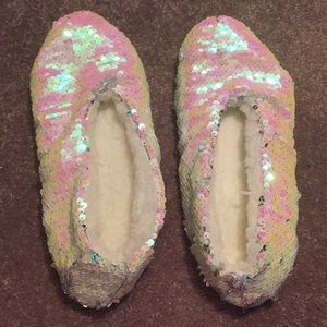 Mermaid sequin slippers